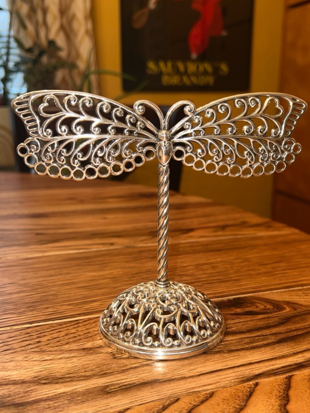 Brighton Dragonfly/Butterfly Silvertone Jewelry Earring Holder